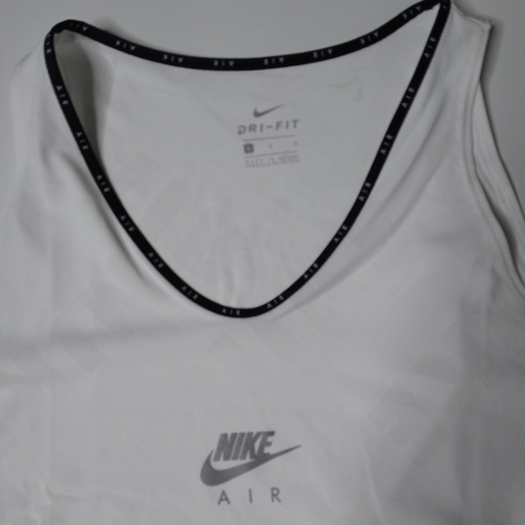 Nike Women's Air Running White Tank Top Size Large - Picture 3 of 13